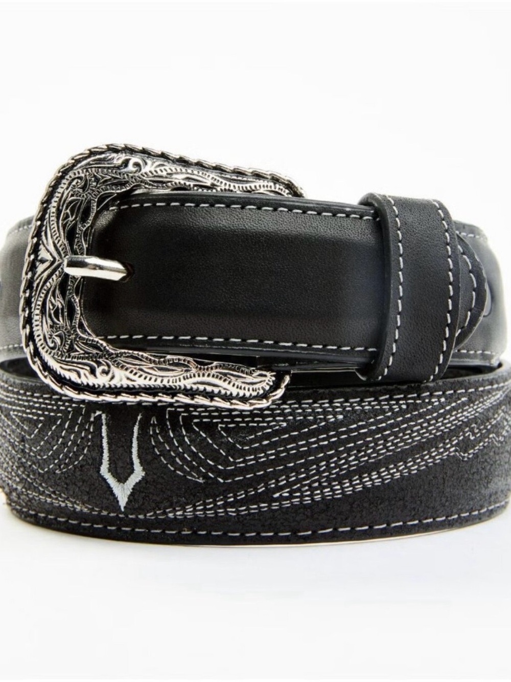 Cody James Boys Black Leather Western Belt Size 22 NWT